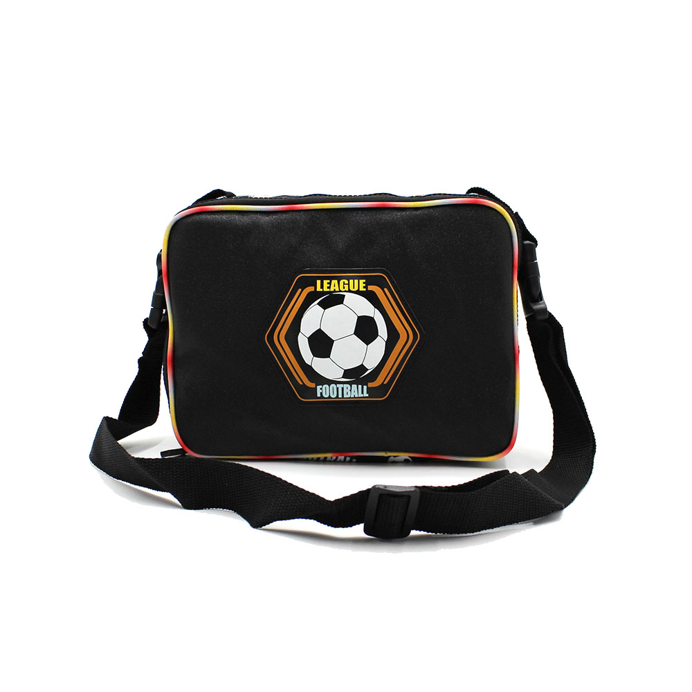 Black Football Cartoon Bern Lunch Bag