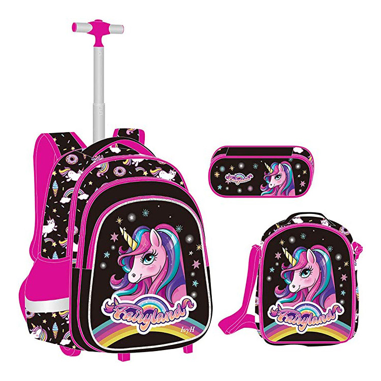 Cartoon Printed Primêr Trolley Bag