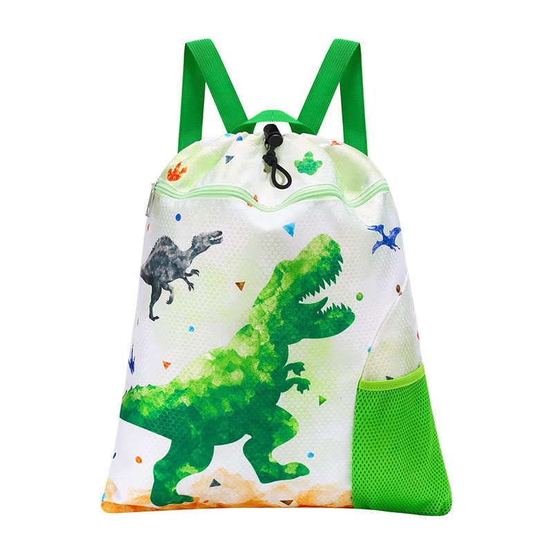 Cute Large Kapasiteit Dinosaur Kids Drawstring Rugzak