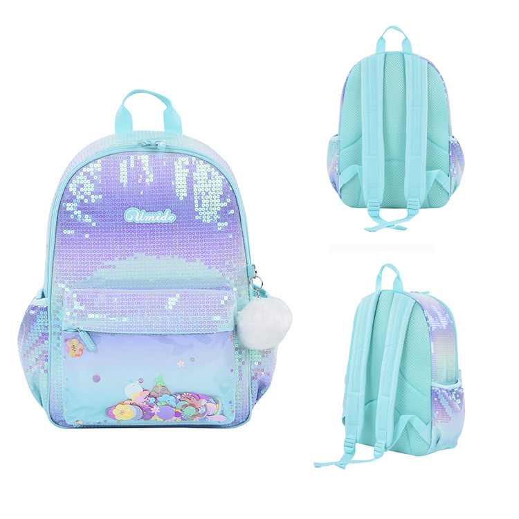 Nijste Sequined Student Schoolbag