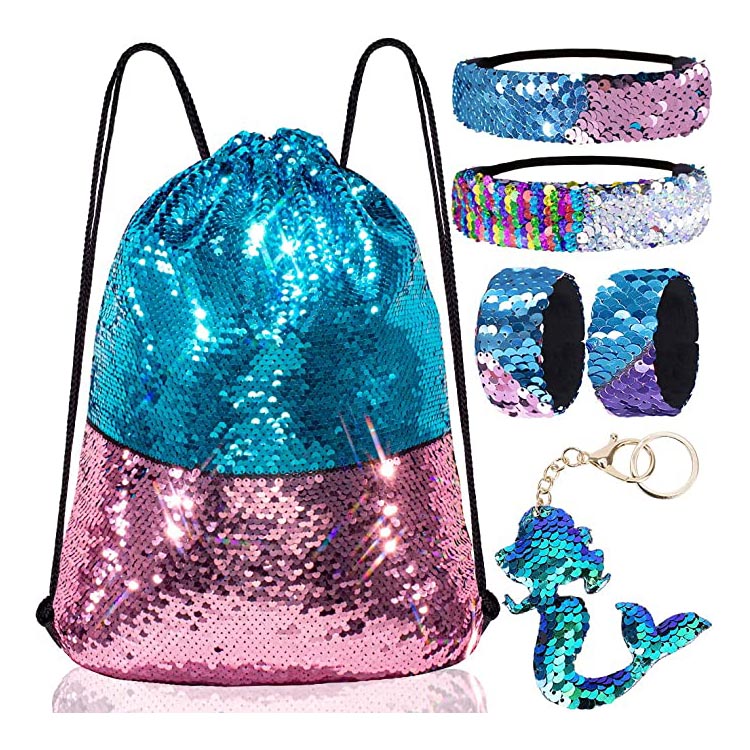 Omkearbere Sequin Drawstring Bag